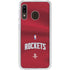 NBA Houston Rockets Jersey Galaxy A20 Clear Case